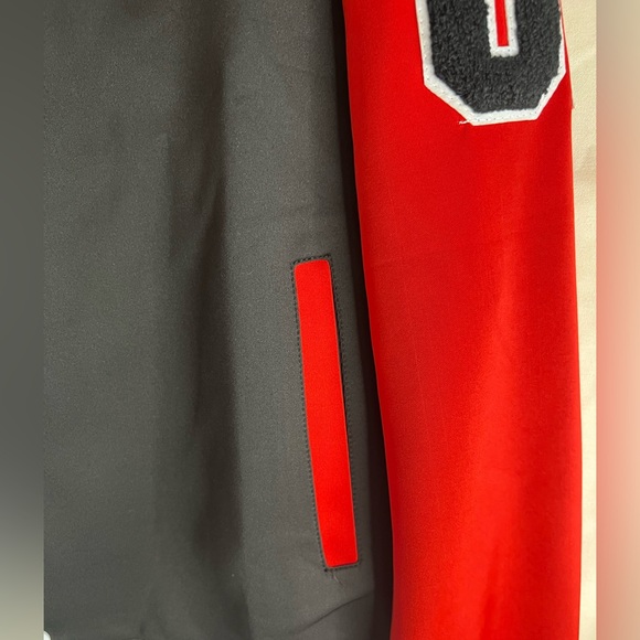 NWOT Varsity Letter Jacket Size M 
Red/black/ white - Picture 4 of 4